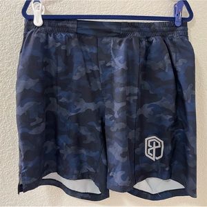 Born Primitive Training Short, XL. Typhoon Blue